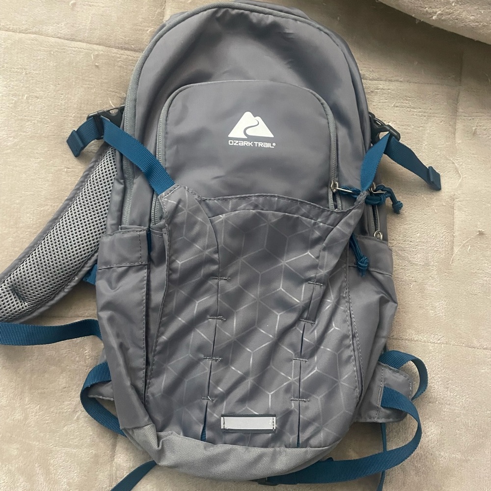 Ozark Trail Blue and Gray Backpack